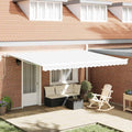 Vidaxl vervangingsdoek voor zonnescherm wit 430 x 295 cm polyester