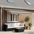 Vidaxl vervangend zonneschermdoek voor 3x2,5 m lichtgrijs polyester