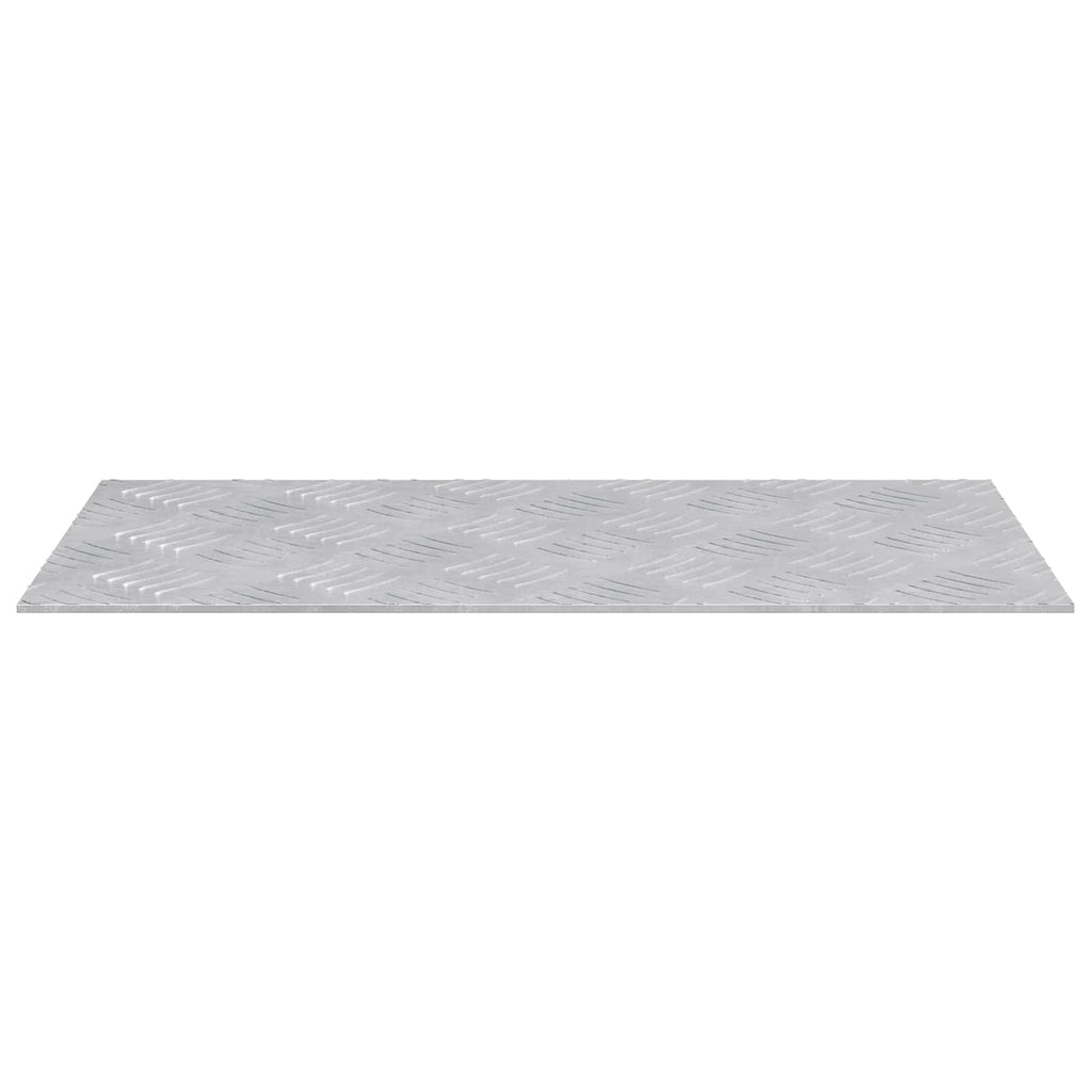 Vidaxl trap tread rechthoekig 2 pcs zilver 50 x 25 cm aluminium