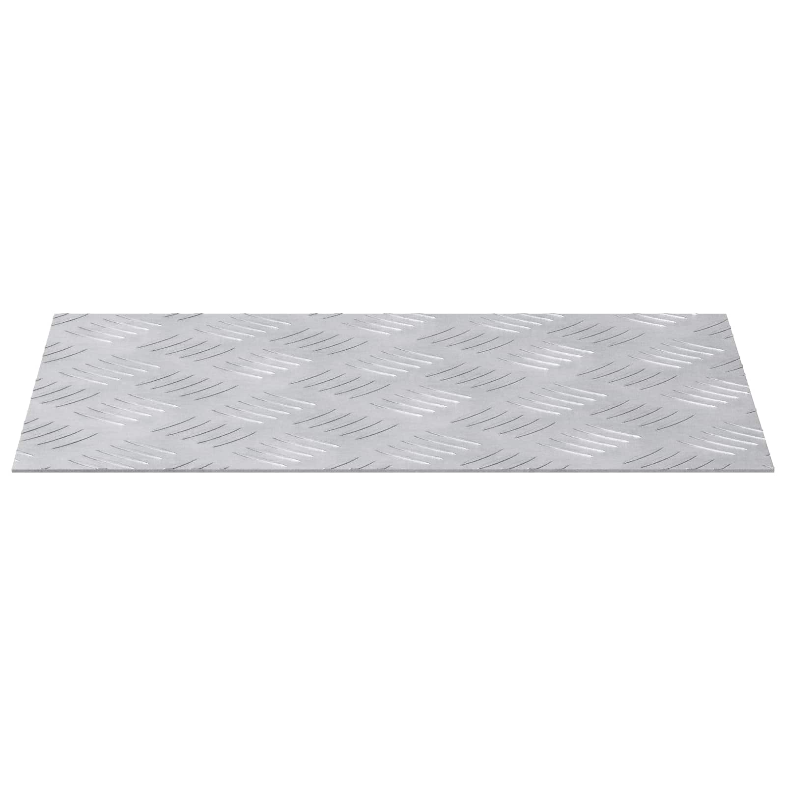 Vidaxl trap tread rechthoekig 2 pcs zilver 40 x 30 cm aluminium
