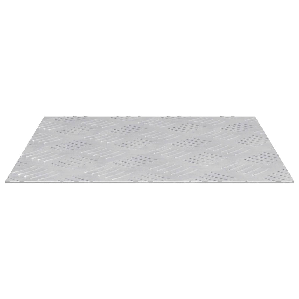 Vidaxl trap tread vierkant 4 pcs zilver 40 x 40 cm aluminium
