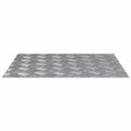 Vidaxl trap tread rechthoekig 4 pcs zilver 60 x 50 cm aluminium