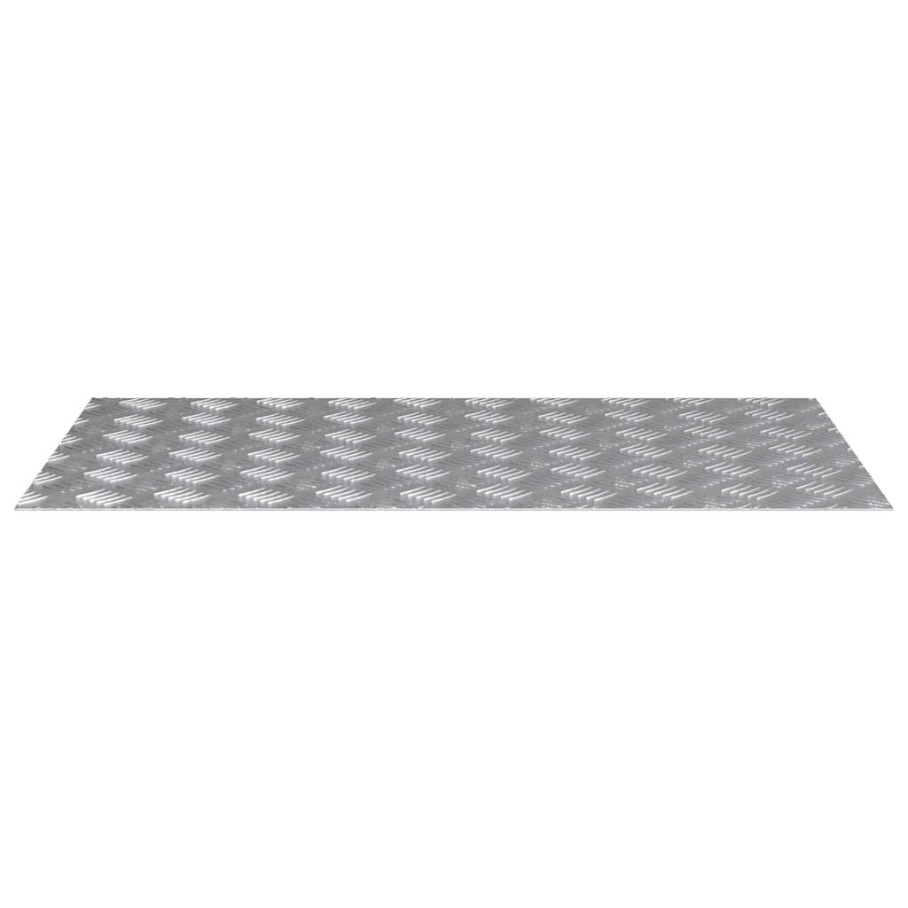 Vidaxl trapmatten 4 st 90 x 50 cm zilver aluminium rechthoekig
