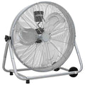 Vidaxl trommelventilator met wiel zilver 73 x 42 x 70 cm aluminium