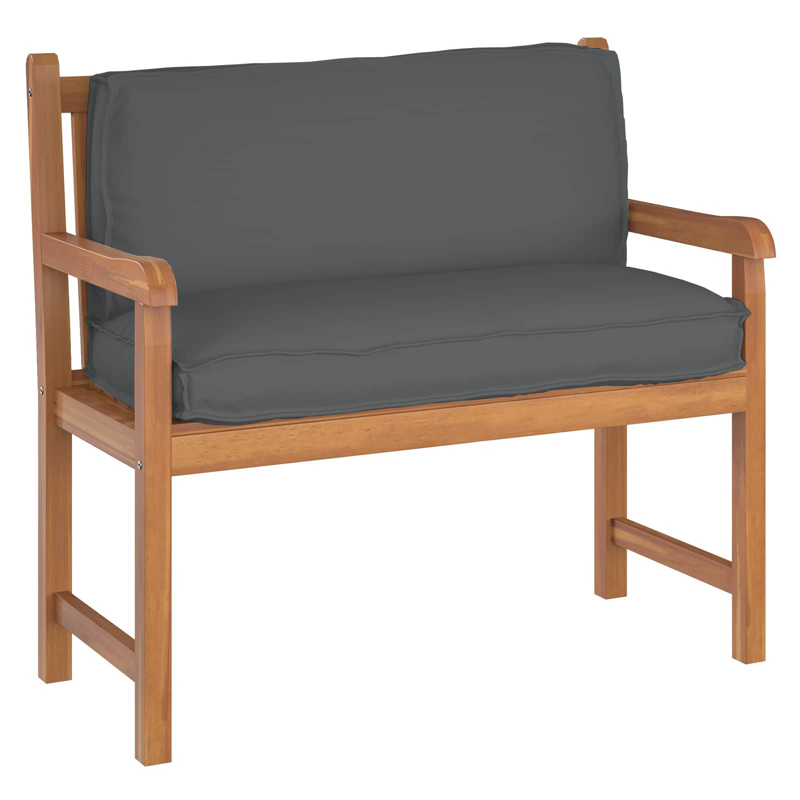 Vidaxl kussen antraciet 120 x 40 x 12 cm oxford stof