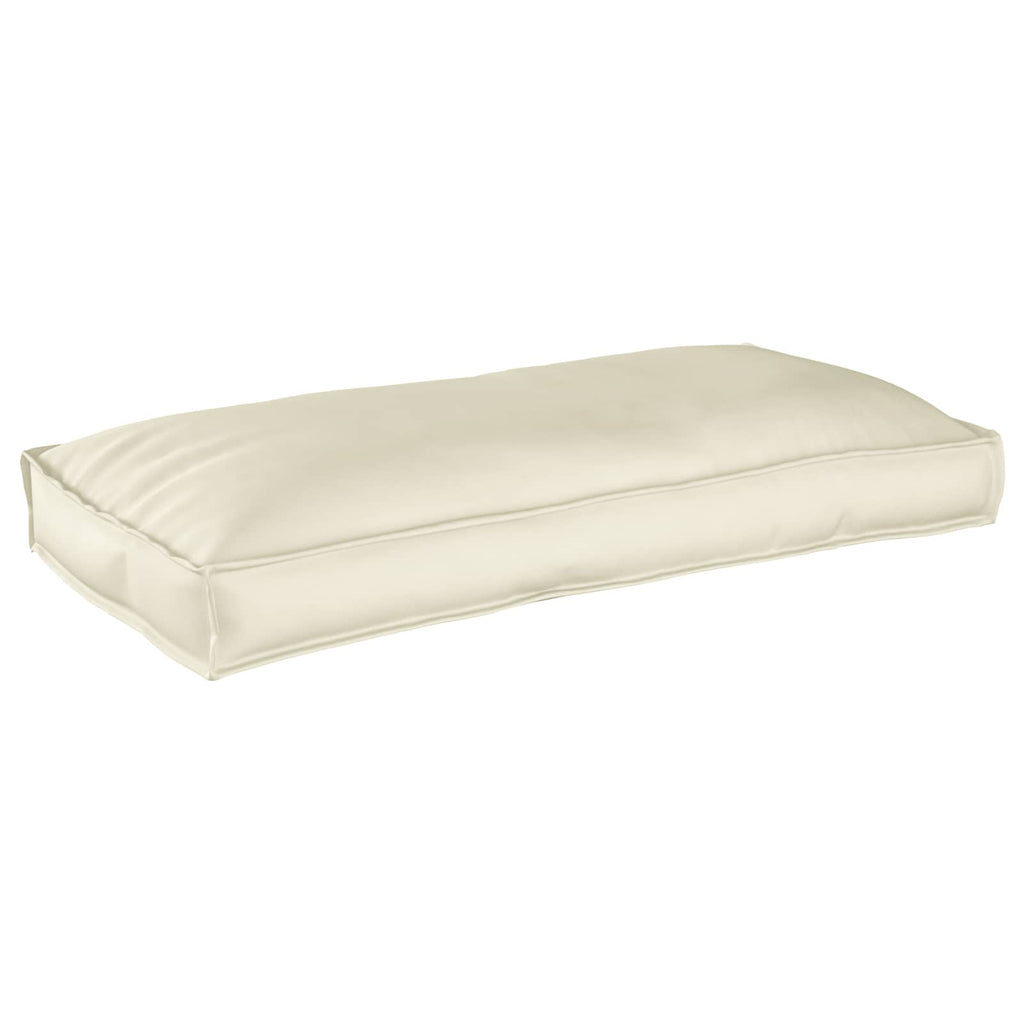 Vidaxl kussen crème 120 x 60 x 12 cm oxford stof
