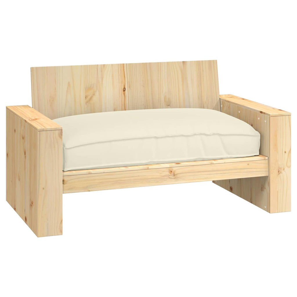 Vidaxl kussen crème 120 x 80 x 12 cm oxford stof