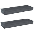 Vidaxl pallet kussen set 2 pcs antraciet 120 x 40 x 8 cm oxford stof