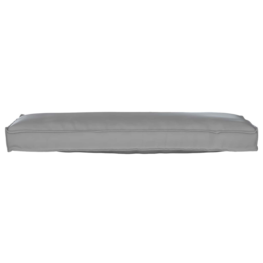 Vidaxl pallet kussen set 2 pcs grijs 120 x 40 x 8 cm oxford stof