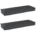 Vidaxl pallet kussen set 2 pcs zwart 120 x 40 x 8 cm oxford stof