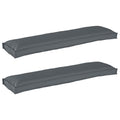 Vidaxl pallet kussen set 2 pcs antraciet 150 x 40 x 8 cm oxford stof