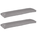 Vidaxl pallet kussen set 2 pcs grijs 150 x 40 x 8 cm oxford stof