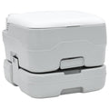 Vidaxl camping toilet grijs en wit 41,5 x 36,5 x 30 cm polyetheen