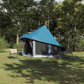 Vidaxl familie tipi tent tipi met dak blauw 404 x 370 x 270 cm