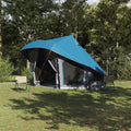 Vidaxl familie tipi tent tipi blauw en grijs 508 x 470 x 300 cm