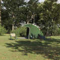 Vidaxl tent huisje groen 370 x 230 x 185 cm polyester en glasvezel