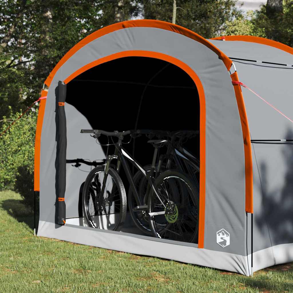 Vidaxl tent grijs en oranje 268 x 240 x 191 cm polyester waterdicht