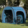 Vidaxl fietstent blauw 210 x 156 x 180 cm