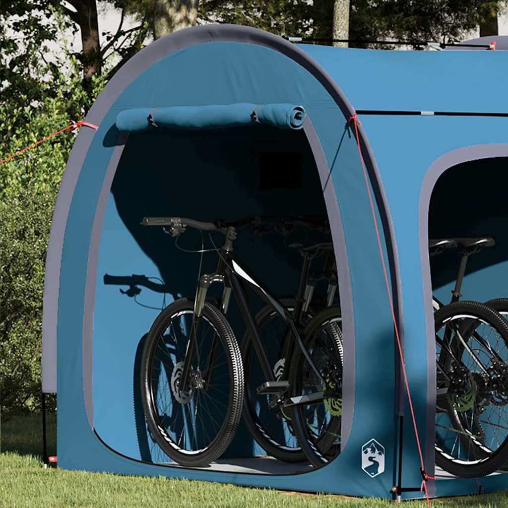Vidaxl fietstent blauw 210 x 156 x 180 cm