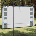 Vidaxl hangende tentorganiser grijs en blauw 320 x 182 cm oxford