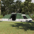 Vidaxl gezinstent met dak met opslag groen 833 x 585 x 216 cm taft