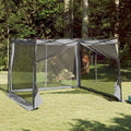 Vidaxl binnentent met dak grijs en oranje 303 x 303 x 196 cm taft