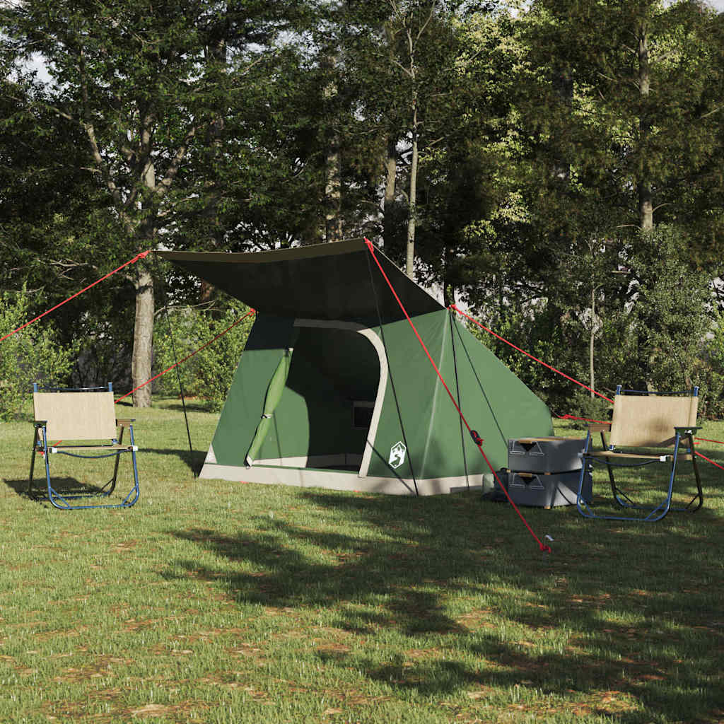 Vidaxl camping tent 2-persoons groen taft waterdicht
