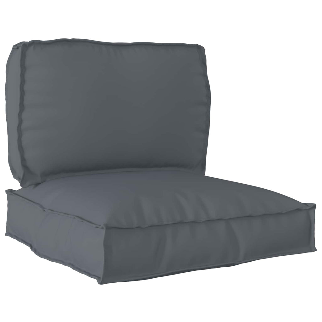Vidaxl pallet kussen set 2 pcs antraciet oxford stof