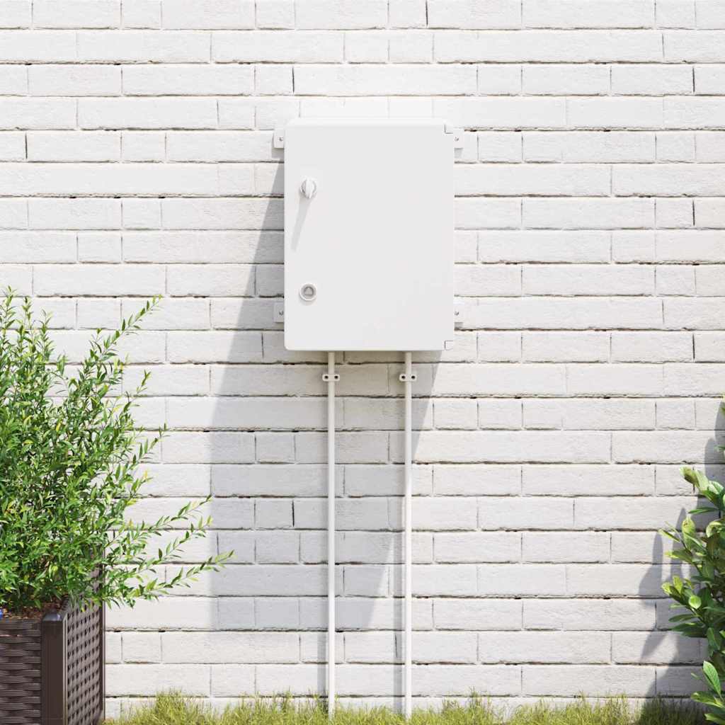 Vidaxl bedieningskast grijs 37 x 19,5 x 40 cm abs kunststof
