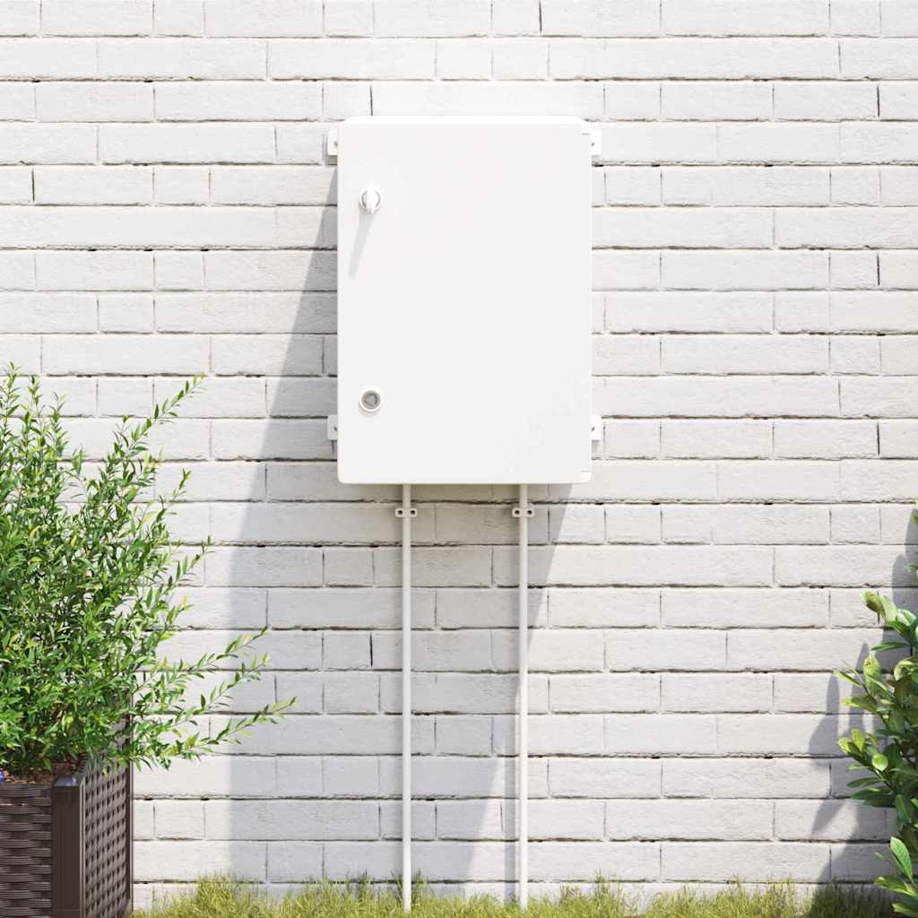 Vidaxl bedieningskast grijs 42 x 19,5 x 50 cm abs kunststof