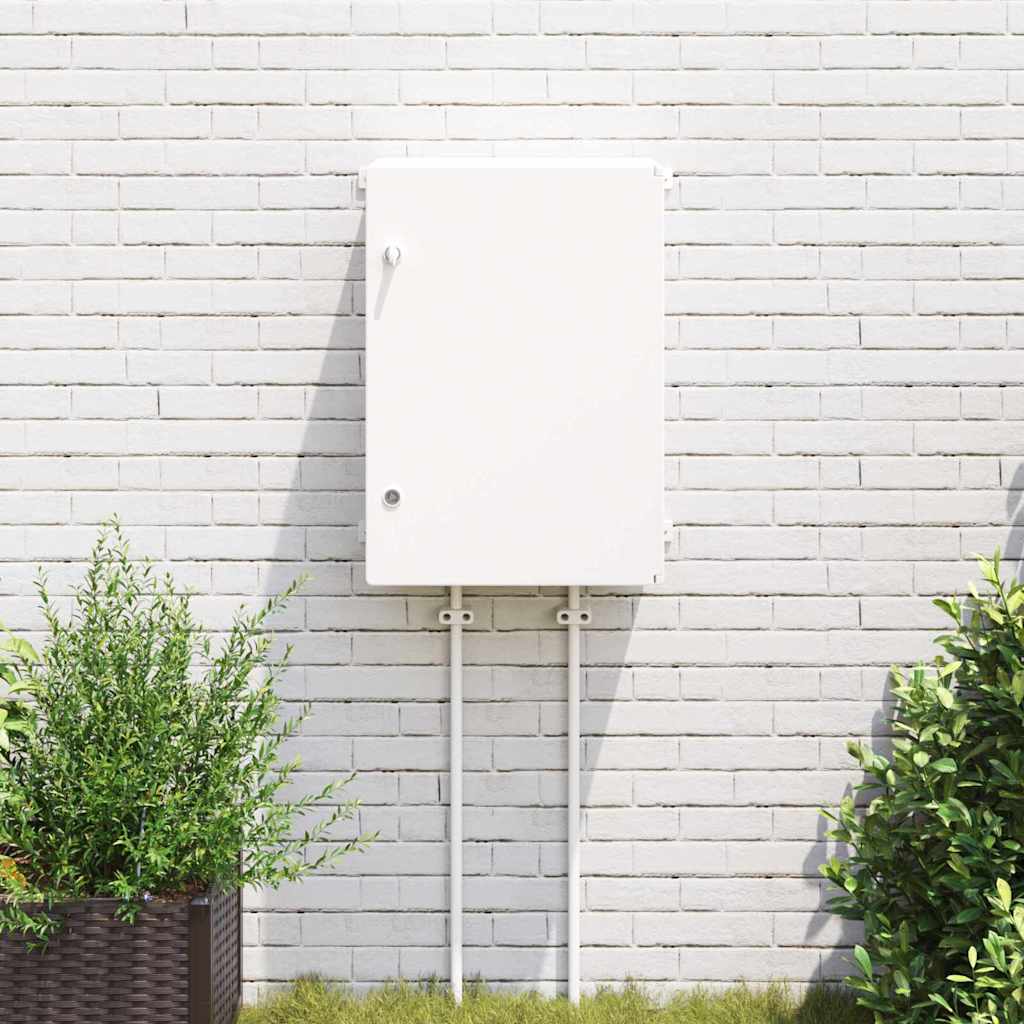 Vidaxl bedieningskast grijs 57 x 24,5 x 70 cm abs kunststof