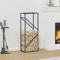 Vidaxl brandhoutrek 40x25x100 cm koudgewalst staal antraciet