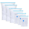 Vidaxl opslagzakken met opslag 10 pcs transparant en blauw 70 x 50 cm