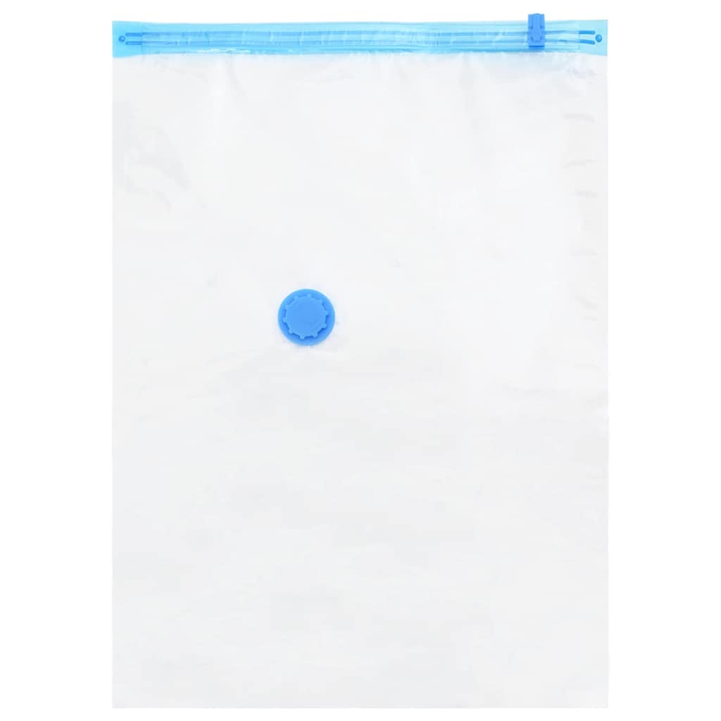 Vidaxl opslagzakken met opslag 10 pcs transparant en blauw 70 x 50 cm