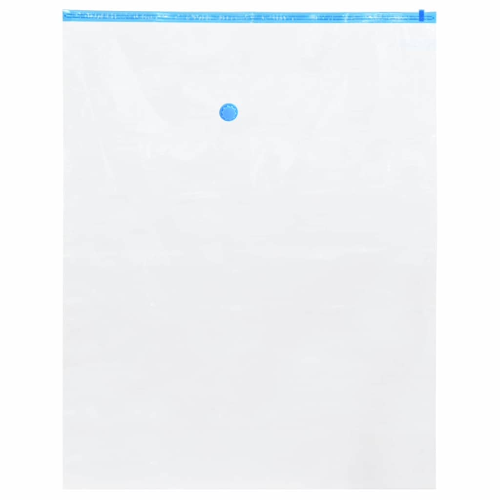Vidaxl opslagzakken 10 pcs transparant en blauw 130 x 100 cm