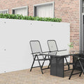 Vidaxl tuinhek dubbelzijdig wit 1,8x3 m pvc