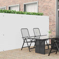 Vidaxl tuinhek dubbelzijdig wit 1,8x5 m pvc