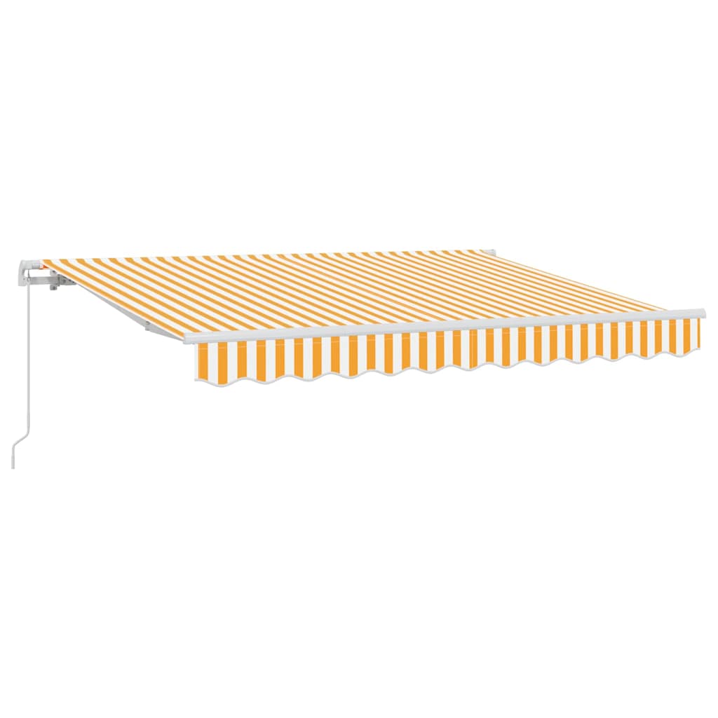 Vidaxl inklapbaar zonnescherm geel 250 x 200 cm stof
