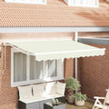Vidaxl inklapbaar zonnescherm crème 300 x 200 cm polyester en metaal