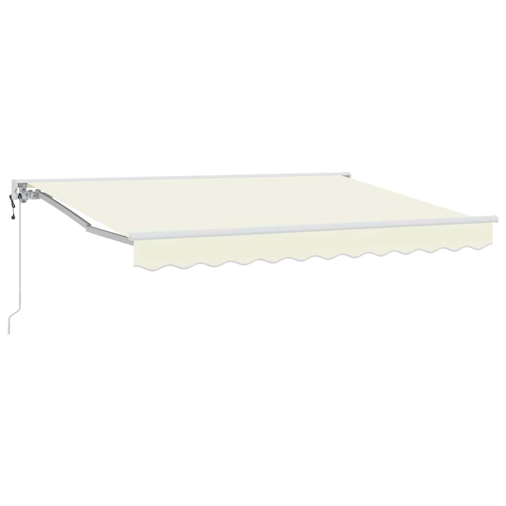 Vidaxl inklapbaar zonnescherm crème 300 x 200 cm polyester en metaal