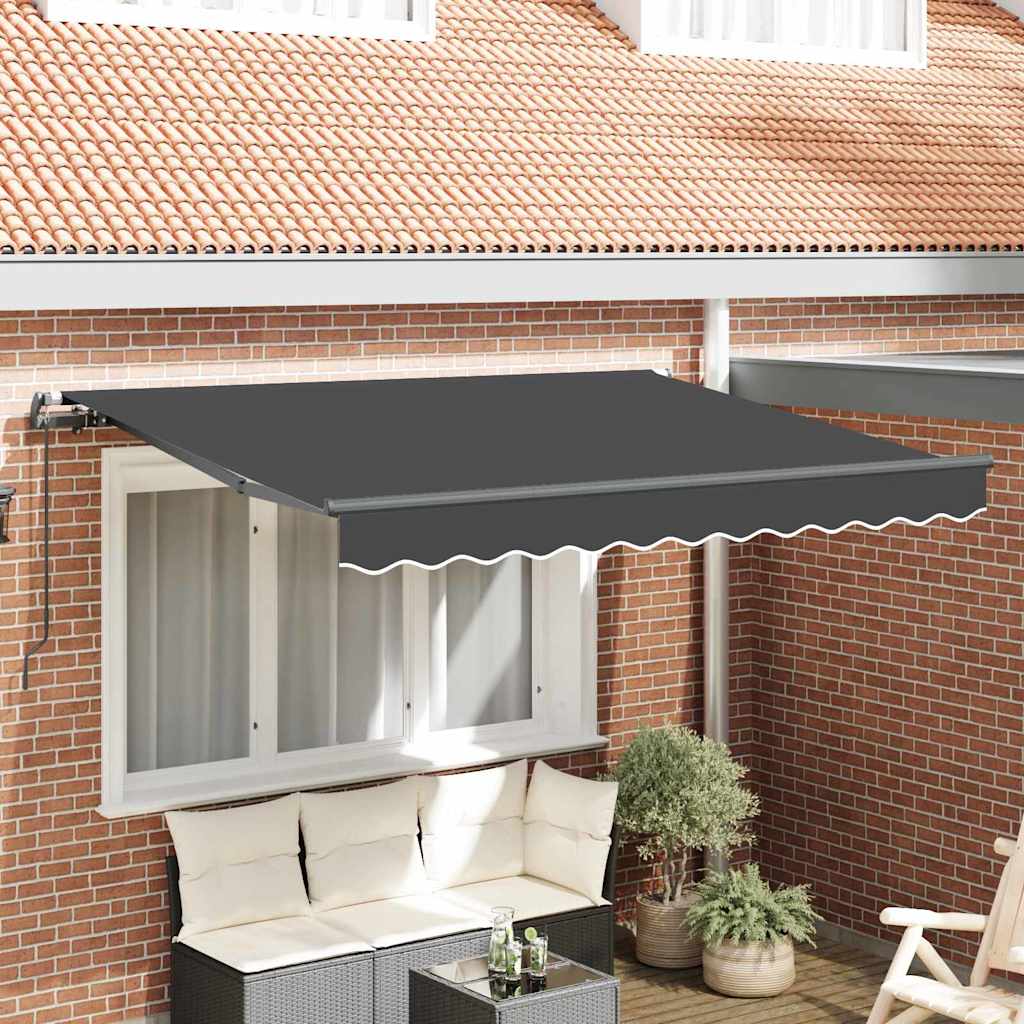 Vidaxl inklapbaar zonnescherm antraciet 300 x 200 cm stof