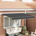 Vidaxl inklapbaar zonnescherm antraciet 300 x 200 cm stof