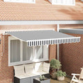 Vidaxl inklapbaar zonnescherm antraciet 350 x 200 cm stof