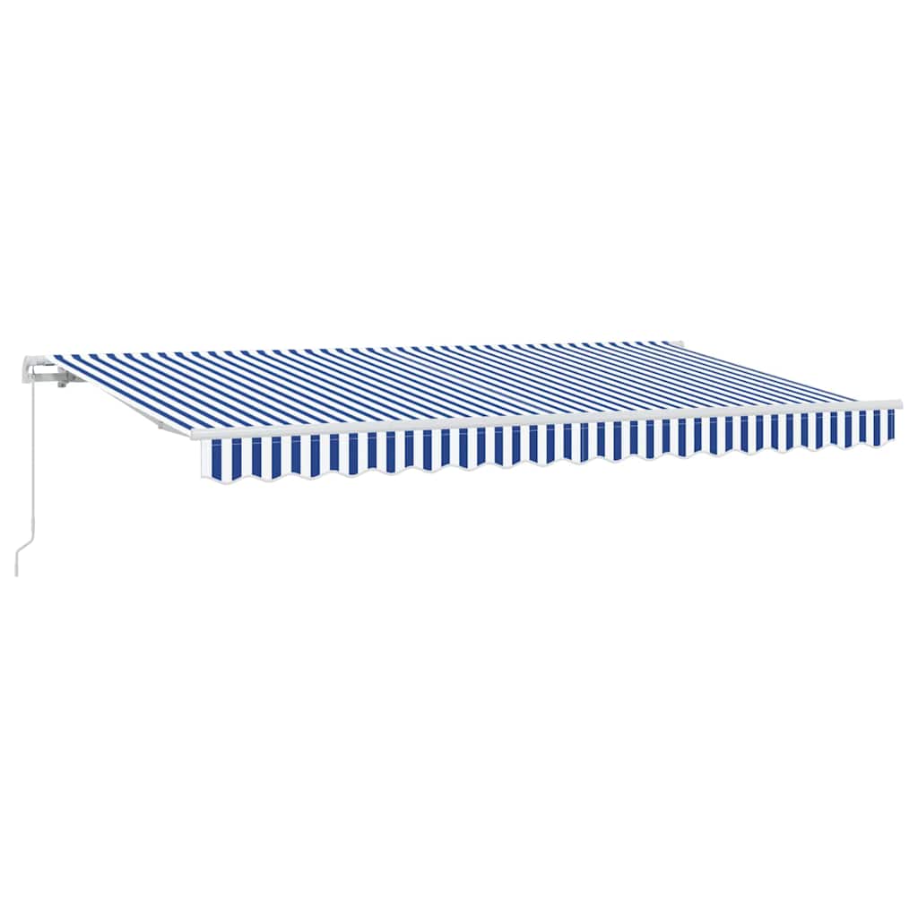 Vidaxl inklapbaar zonnescherm blauw 400 x 200 cm stof
