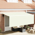 Vidaxl inklapbaar zonnescherm crème 400 x 200 cm