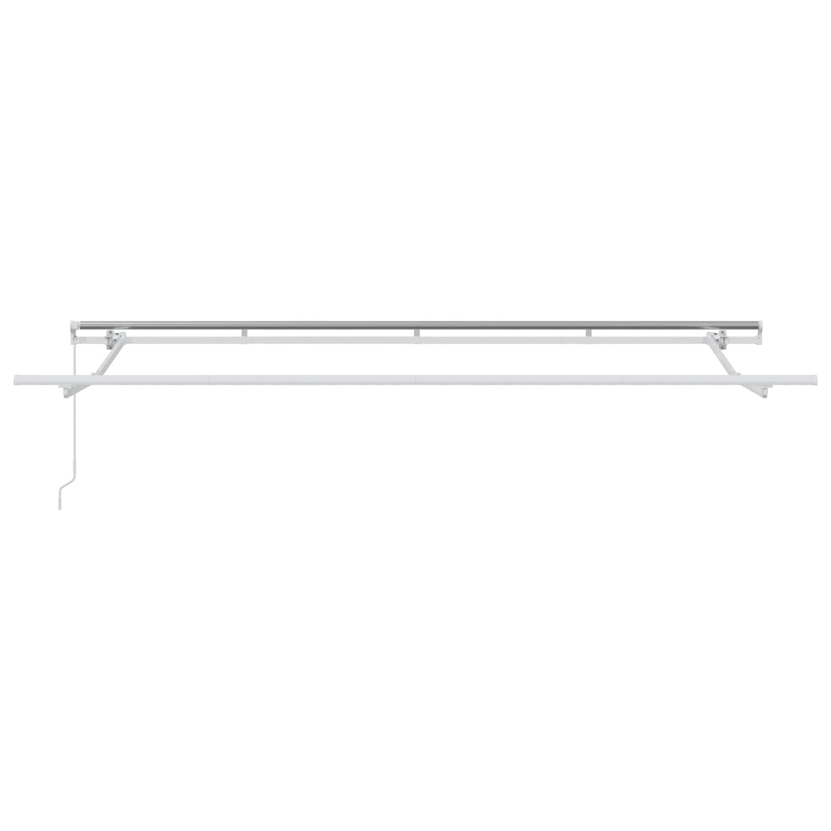 Vidaxl uitschuifbare luifel antraciet 400 x 200 cm