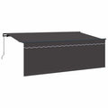 Vidaxl uitschuifbare luifel antraciet 400 x 200 cm