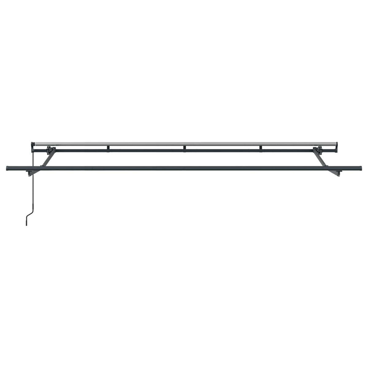 Vidaxl uitschuifbare luifel antraciet 400 x 200 cm