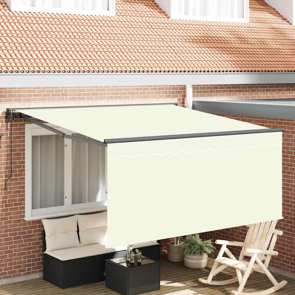 Vidaxl inklapbaar zonnescherm crème 300 x 250 cm
