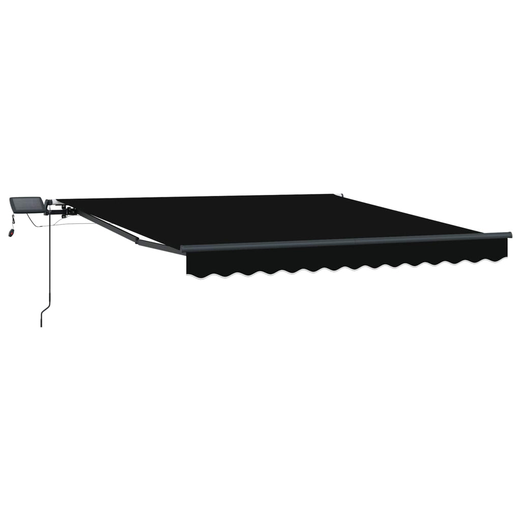 Vidaxl inklapbaar zonnescherm zwart 300 x 250 cm stof